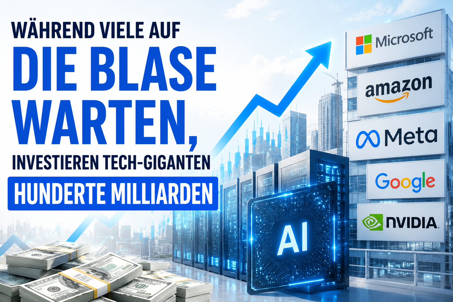 Während viele auf die Blase warten, investieren Tech-Giganten hunderte Milliarden